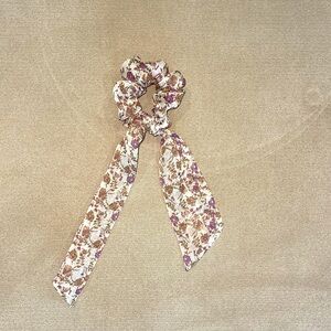 Floral Hair Scrunchie Bow.